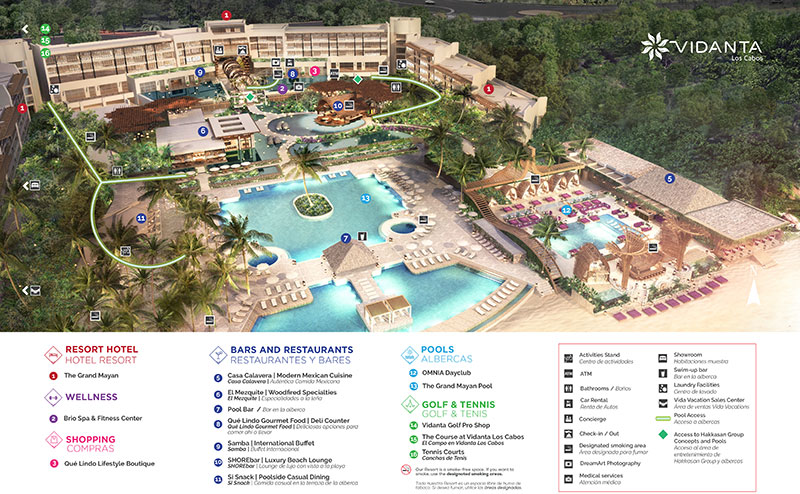 The Grand Mayan - Los Cabos Site Map